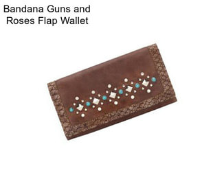 Bandana Guns and Roses Flap Wallet