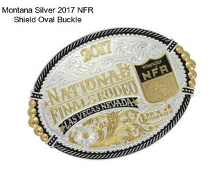 Montana Silver 2017 NFR Shield Oval Buckle