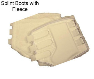 Splint Boots with Fleece