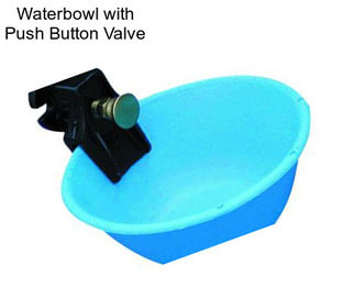 Waterbowl with Push Button Valve