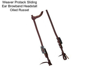 Weaver Protack Sliding Ear Browband Headstall Oiled Russet