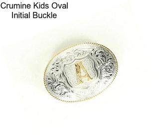 Crumine Kids Oval Initial Buckle