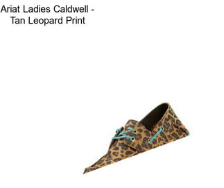 Ariat Ladies Caldwell - Tan Leopard Print