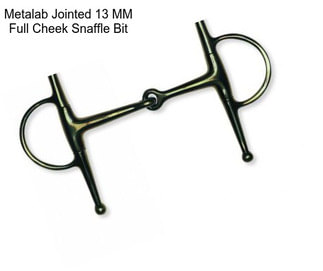 Metalab Jointed 13 MM Full Cheek Snaffle Bit