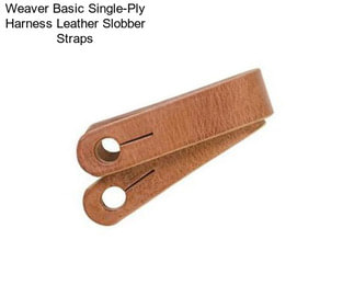 Weaver Basic Single-Ply Harness Leather Slobber Straps