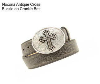 Nocona Antique Cross Buckle on Crackle Belt