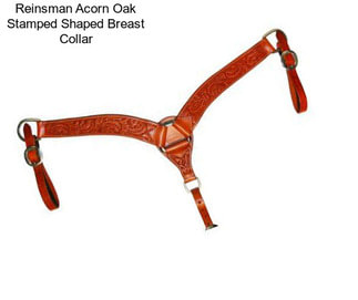 Reinsman Acorn Oak Stamped Shaped Breast Collar