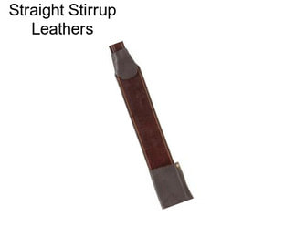 Straight Stirrup Leathers