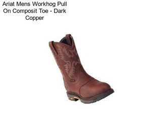 Ariat Mens Workhog Pull On Composit Toe - Dark Copper