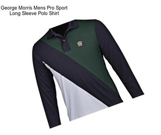 George Morris Mens Pro Sport Long Sleeve Polo Shirt