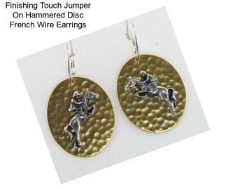 Finishing Touch Jumper On Hammered Disc French Wire Earrings