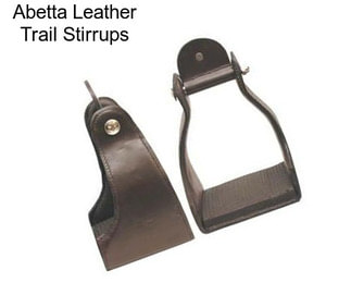 Abetta Leather Trail Stirrups