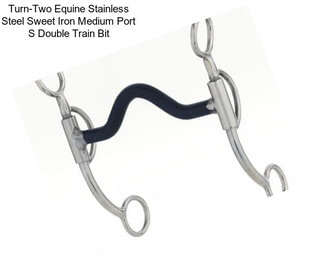 Turn-Two Equine Stainless Steel Sweet Iron Medium Port S Double Train Bit