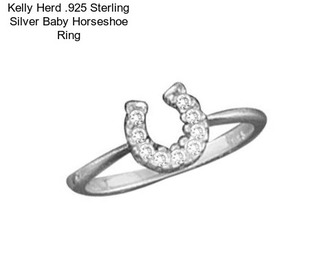 Kelly Herd .925 Sterling Silver Baby Horseshoe Ring