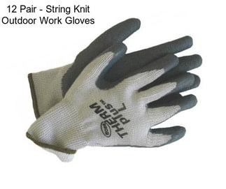 12 Pair - String Knit Outdoor Work Gloves