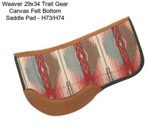 Weaver 29x34 Trail Gear Canvas Felt Bottom Saddle Pad - H73/H74