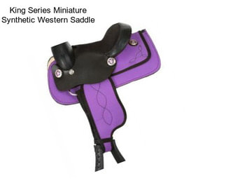 King Series Miniature Synthetic Western Saddle