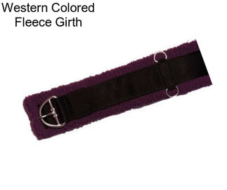 Western Colored Fleece Girth