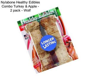 Nylabone Healthy Edibles Combo Turkey & Apple - 2 pack - Wolf