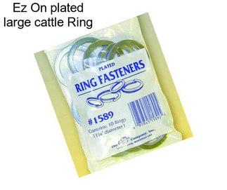 Ez On plated large cattle Ring