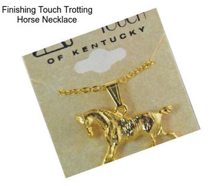 Finishing Touch Trotting Horse Necklace