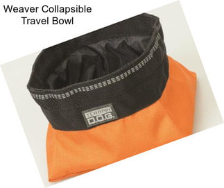 Weaver Collapsible Travel Bowl