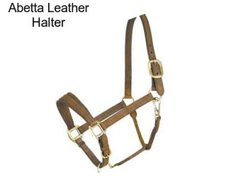 Abetta Leather Halter