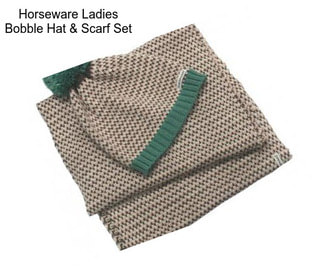 Horseware Ladies Bobble Hat & Scarf Set