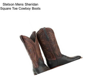 Stetson Mens Sheridan Square Toe Cowboy Boots