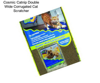 Cosmic Catnip Double Wide Corrugated Cat Scratcher