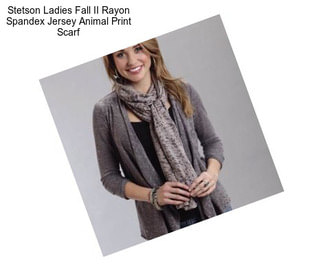 Stetson Ladies Fall II Rayon Spandex Jersey Animal Print Scarf