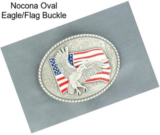 Nocona Oval Eagle/Flag Buckle