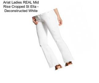 Ariat Ladies REAL Mid Rise Cropped St Ella - Deconstructed White