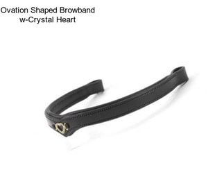 Ovation Shaped Browband w-Crystal Heart