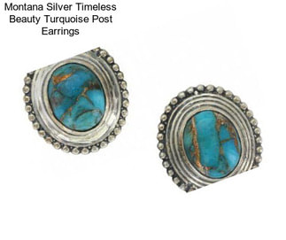 Montana Silver Timeless Beauty Turquoise Post Earrings