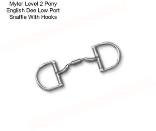 Myler Level 2 Pony English Dee Low Port Snaffle With Hooks