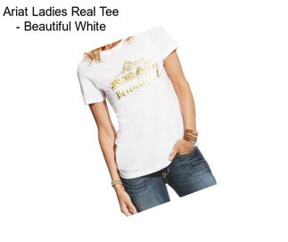 Ariat Ladies Real Tee - Beautiful White