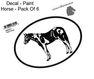 Decal - Paint Horse - Pack Of 6