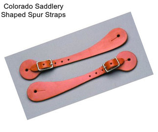 Colorado Saddlery Shaped Spur Straps