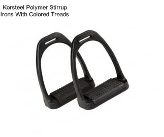 Korsteel Polymer Stirrup Irons With Colored Treads