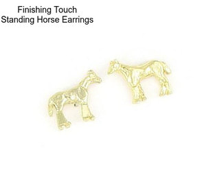Finishing Touch Standing Horse Earrings