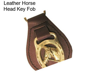 Leather Horse Head Key Fob