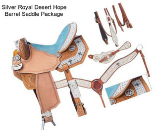 Silver Royal Desert Hope Barrel Saddle Package