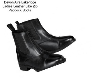 Devon Aire Lakeridge Ladies Leather Like Zip Paddock Boots