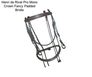 Henri de Rivel Pro Mono Crown Fancy Padded Bridle