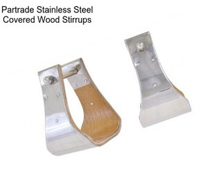 Partrade Stainless Steel Covered Wood Stirrups