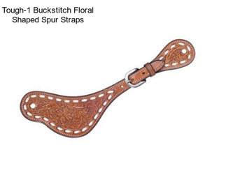 Tough-1 Buckstitch Floral Shaped Spur Straps