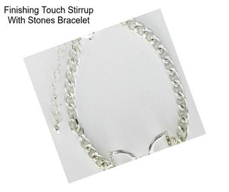 Finishing Touch Stirrup With Stones Bracelet