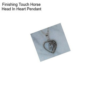 Finishing Touch Horse Head In Heart Pendant