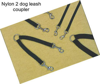 Nylon 2 dog leash coupler